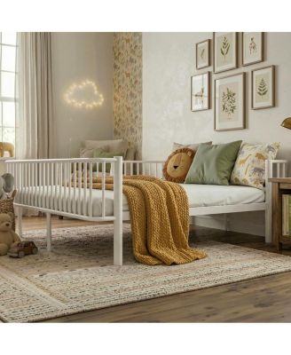 Metal Daybed with Sturdy Steel Slat Support