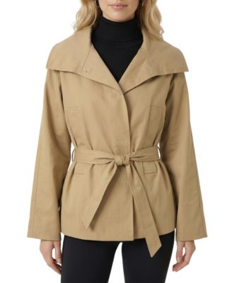 Women's Belted Wrap Wide-Lapel Jacket