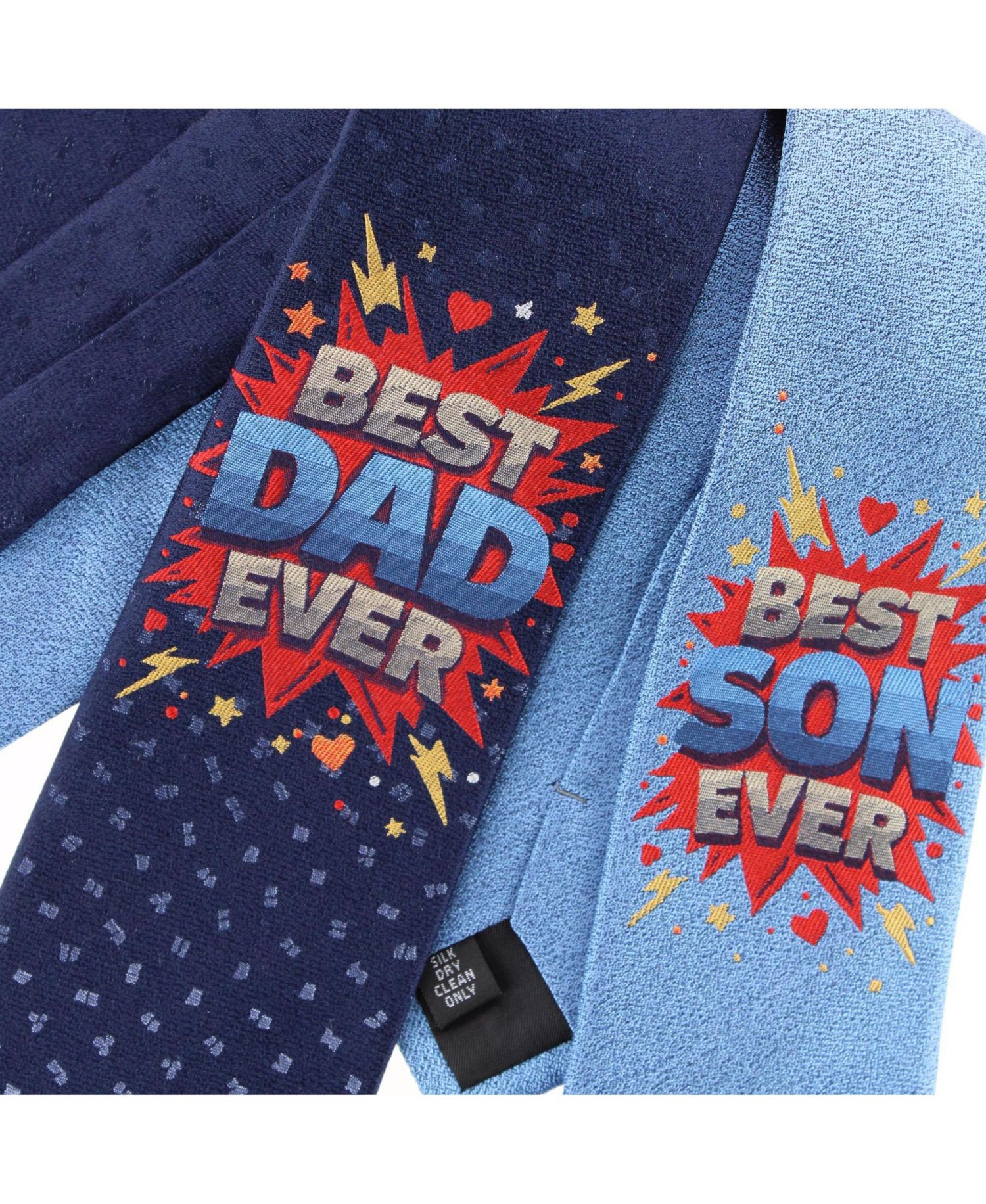 Men's Best Duo Ever Daddy and Me Novelty Silk Neckties