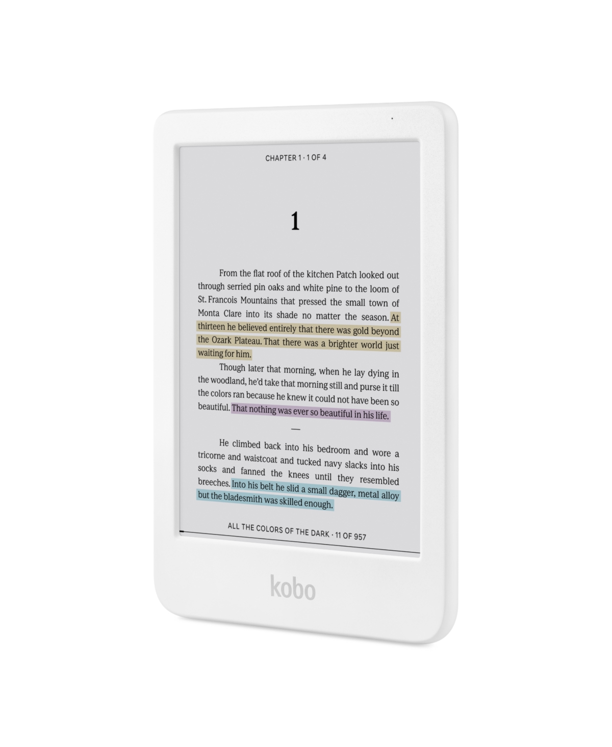 Kobo Clara Colour eReader with Clear Case and Ac Bundle