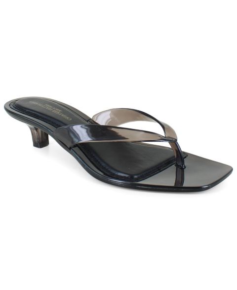 Женские сандалии Christian Siriano Yash Jelly Kitten Heeled Sandal, цвет: Чёрный
