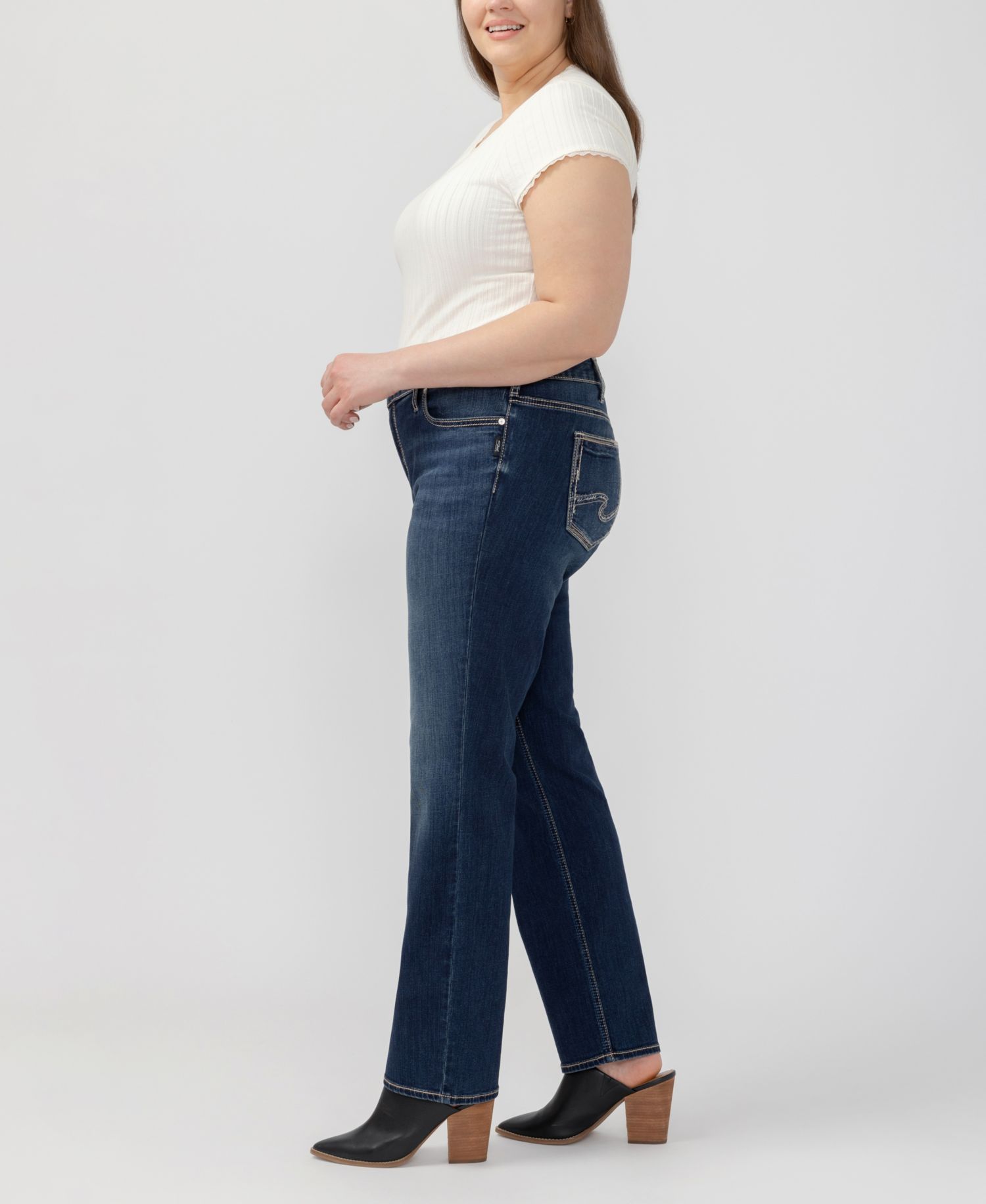 Plus Size Elyse Comfort Fit Straight Jeans