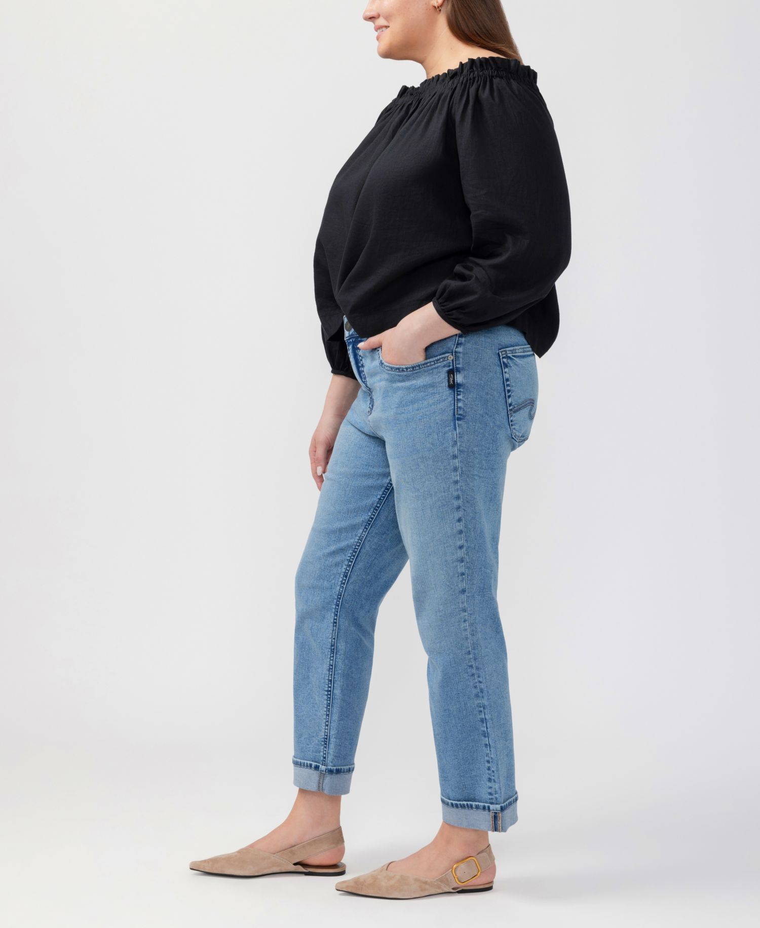 Plus Size Avery High-Rise Straight Jeans