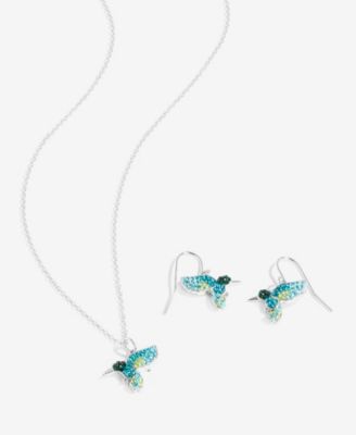 Giani Bernini Crystal Hummingbird Jewelry Collection  in Sterling Silver