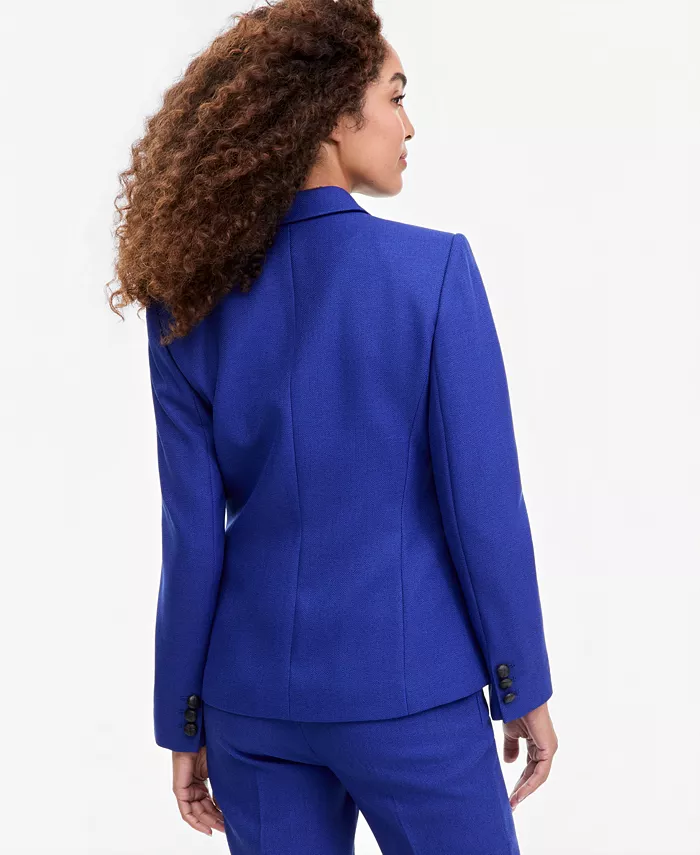 Women's Shoulder-Padded Peak-Lapel Blazer - thumbnail 2
