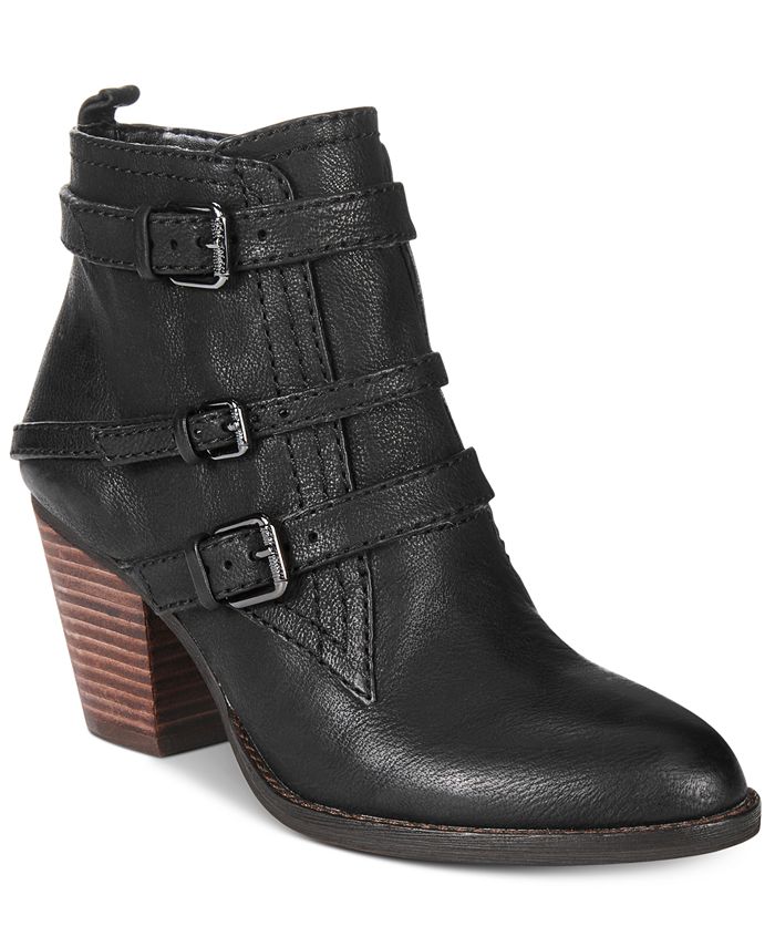 Nine West Fitz Buckle Block Heel Booties Macy s