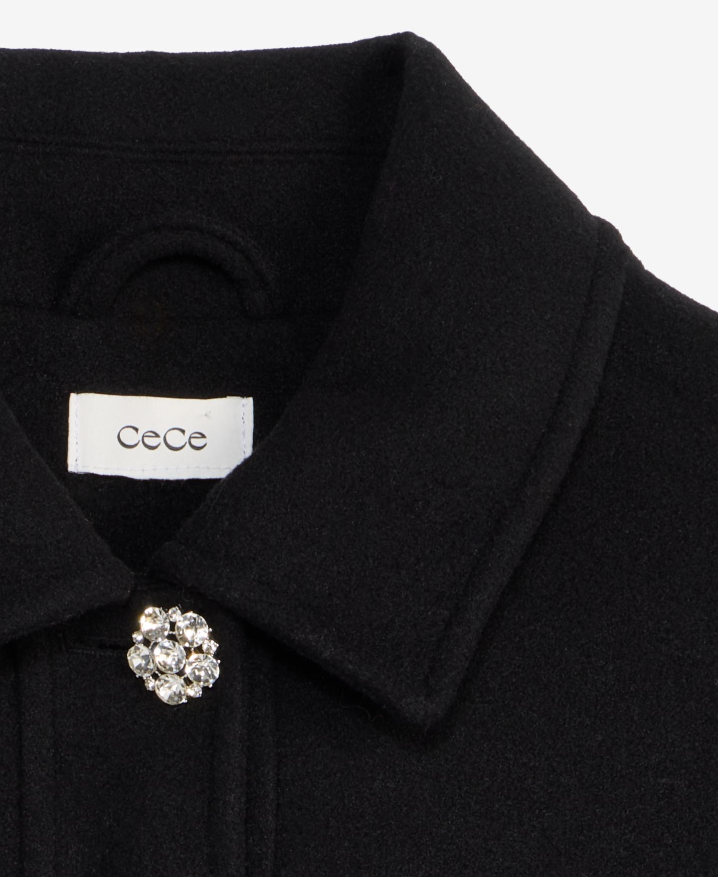 Женская куртка CeCe Jewel Button Lady Work Jacket, цвет: Чёрный — фото 7