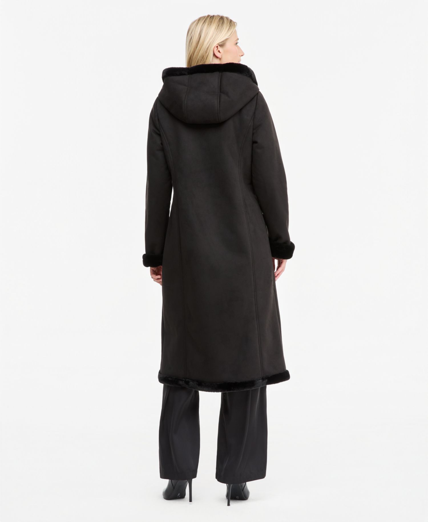 Women's Maxi Faux Shearling Coat