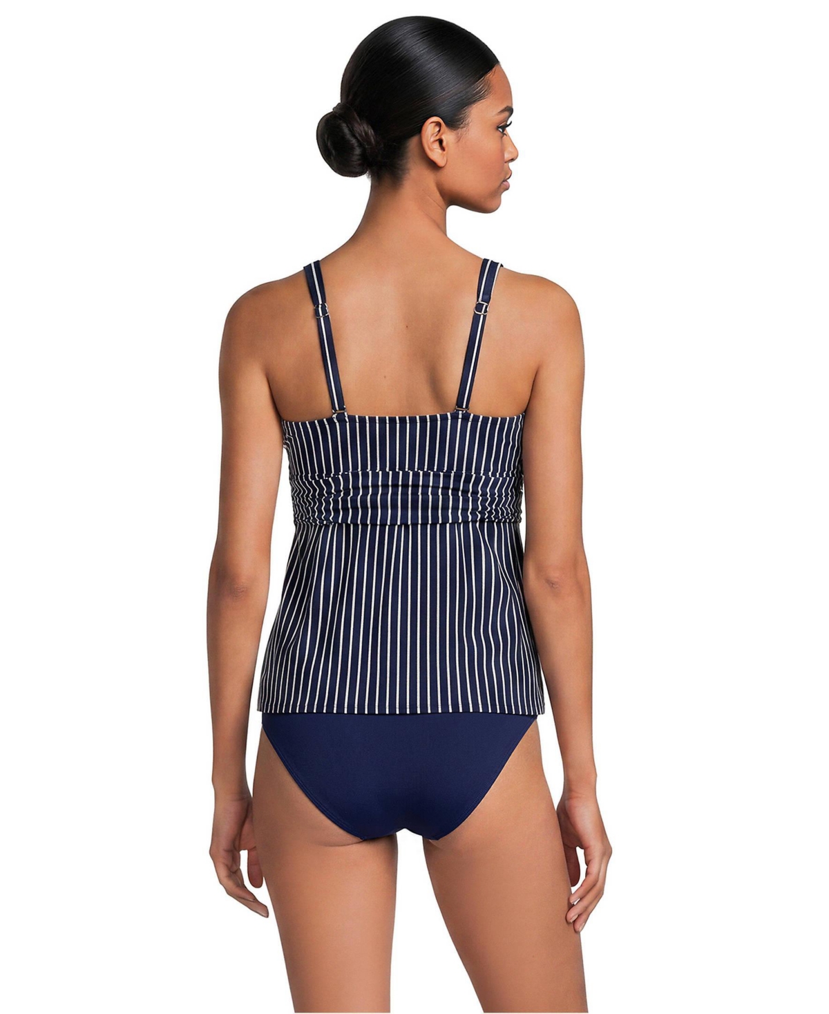 Lands' End Women's Dd-Cup V-Neck Plunge X Back Tankini Top