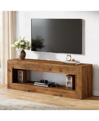 47" Solid Wood Tv Stand For 32/43/55" Tvs