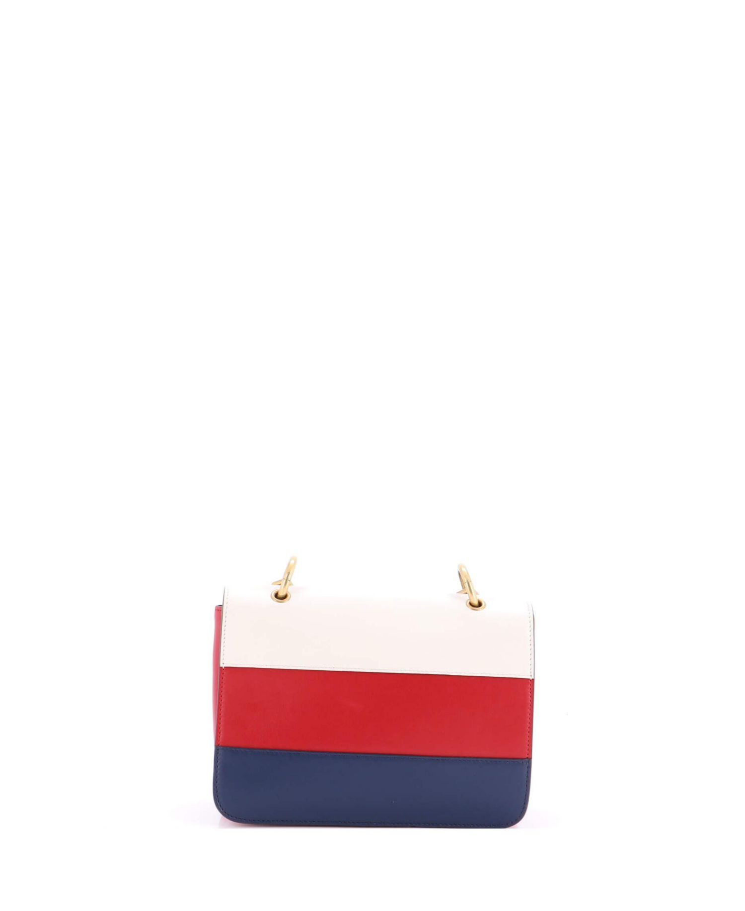 Medium Queen Margaret Flap Bag Colorblock Leather