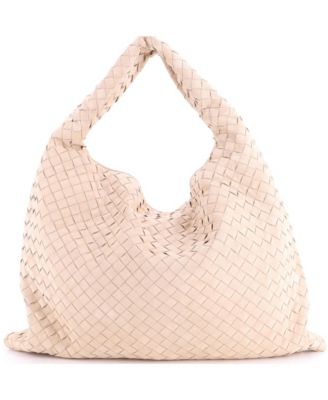 Large Hop Hobo Intrecciato Suede