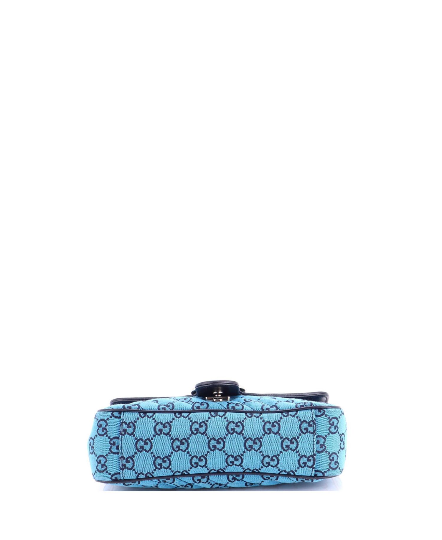 Small GG Marmont Flap Bag Diagonal Quilted GG Canvas with Leather