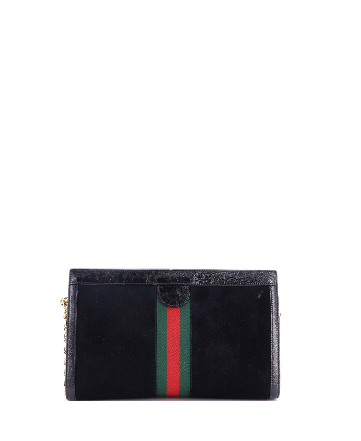 Pre-Owned Gucci Medium Ophidia Chain Shoulder Bag Suede
