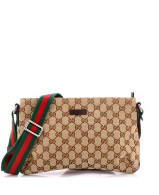Small Web Strap Messenger Bag GG Canvas