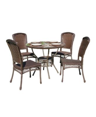 5 Piece Earth Collection Outdoor Garden Patio Dinning Furniture Set