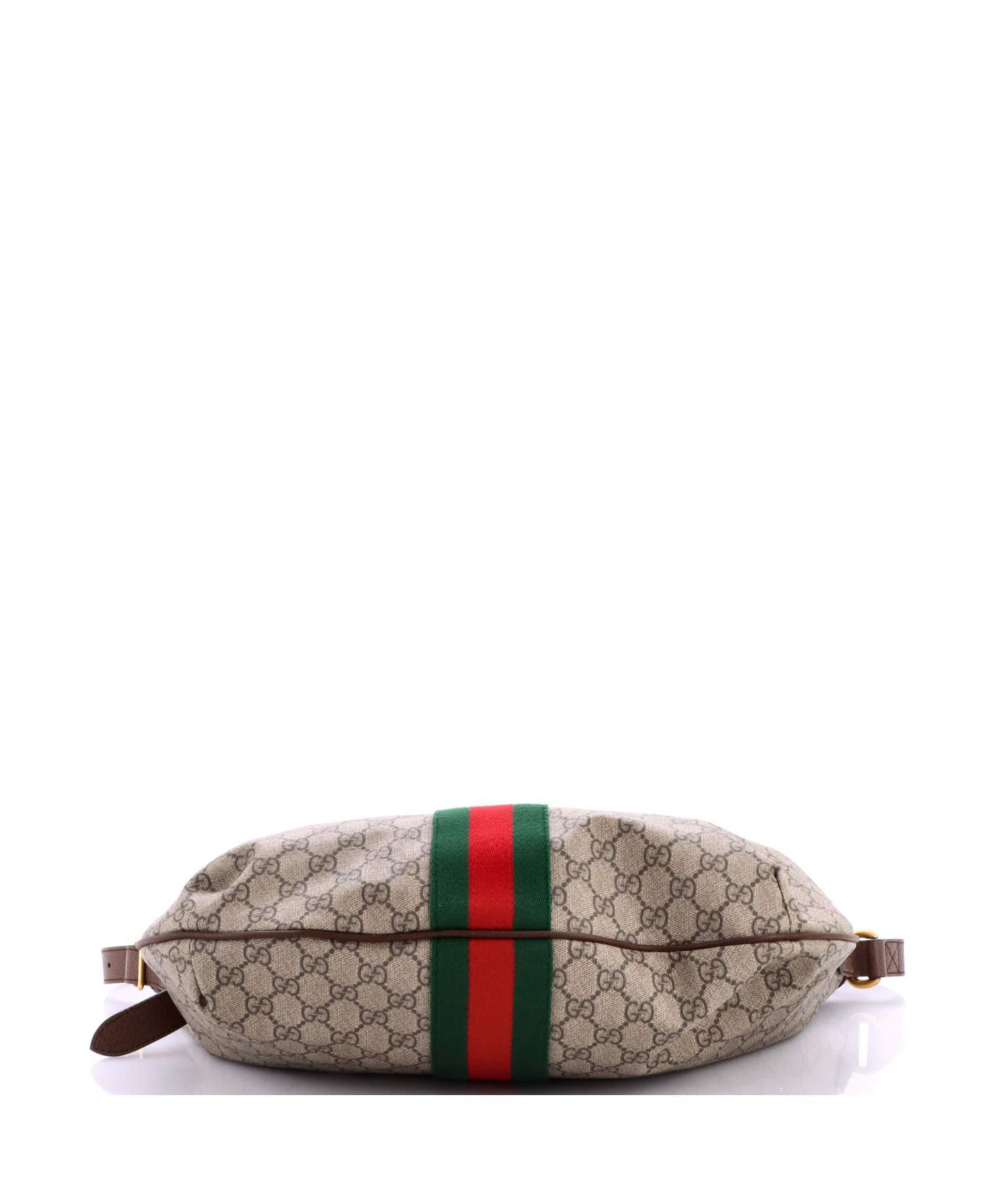 Large Ophidia Half Moon Hobo GG Coated Canvas