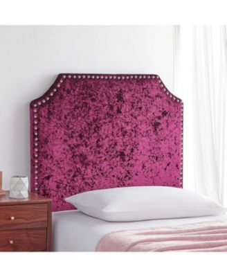Bevel Tacked Plush Headboard - Velvet Crush