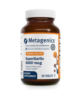 SuperGarlic 6000 - High-Potency Garlic Supplement with 6000 mcg Allicin - Supports Heart Health, Cholesterol and Immune - 90 Tablets