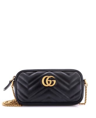 Mini GG Marmont Chain Crossbody Bag Matelasse Leather