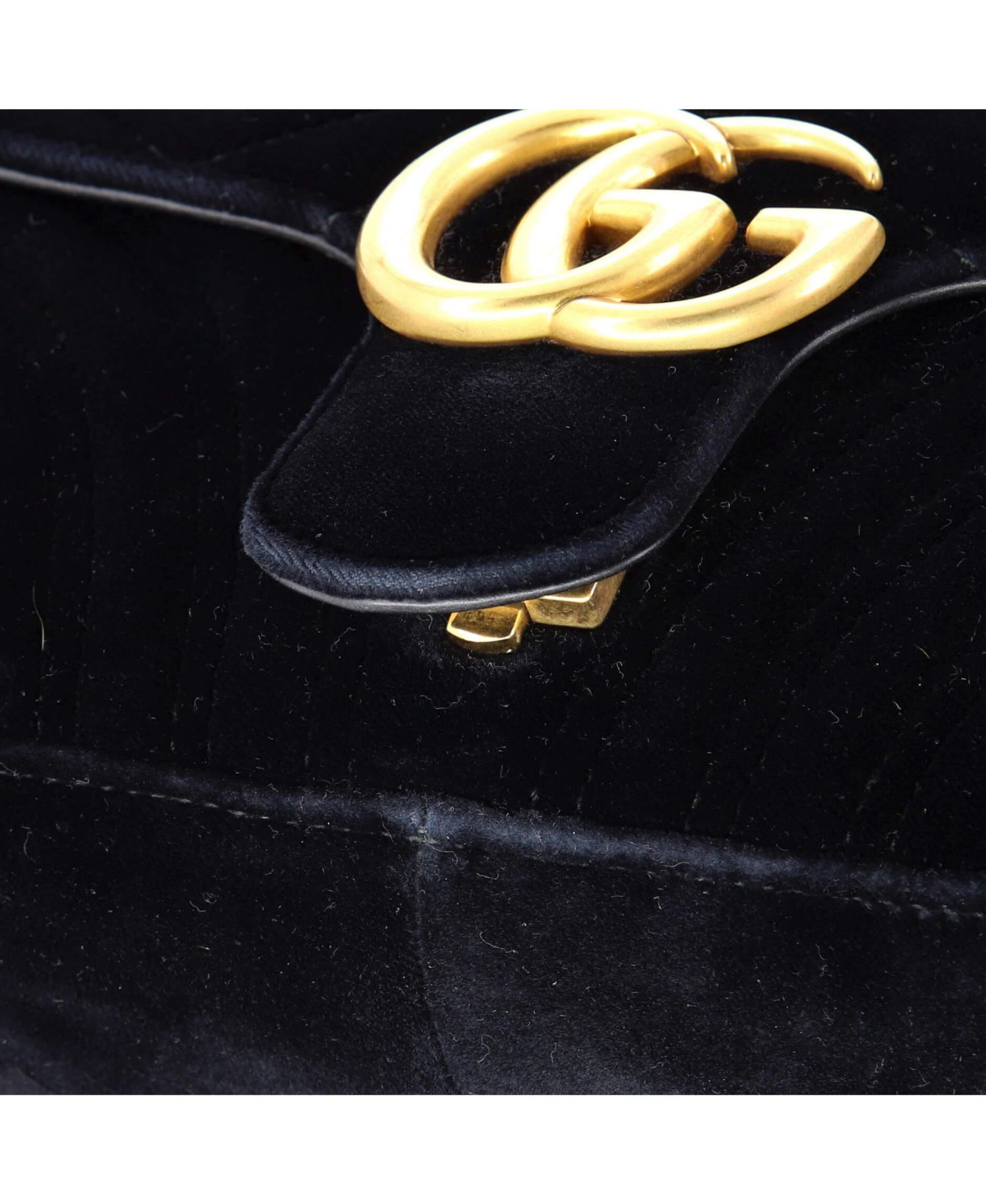 Small GG Marmont Flap Bag Matelasse Velvet