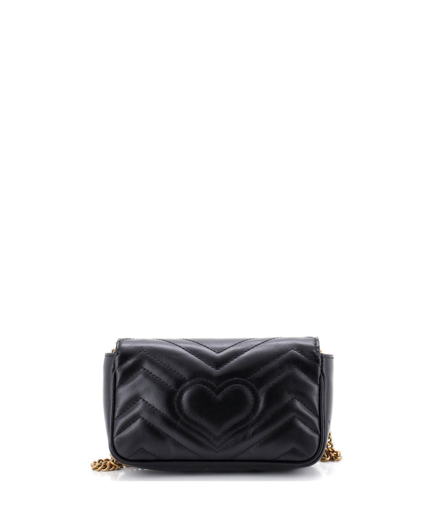 Super Mini GG Marmont Flap Bag Matelasse Leather