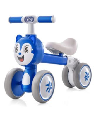 Lightweight Baby Balance Bike with 4 Wheels No Pedal Design
