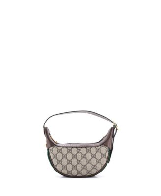 Mini Ophidia Half Moon Bag GG Coated Canvas