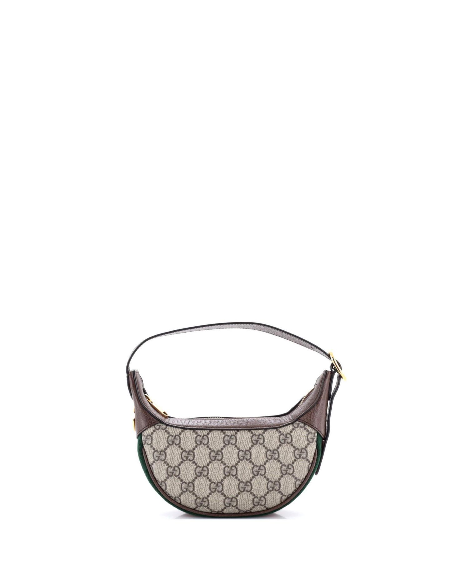 Mini Ophidia Half Moon Bag GG Coated Canvas