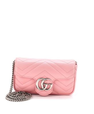 Super Mini GG Marmont Flap Bag Matelasse Leather