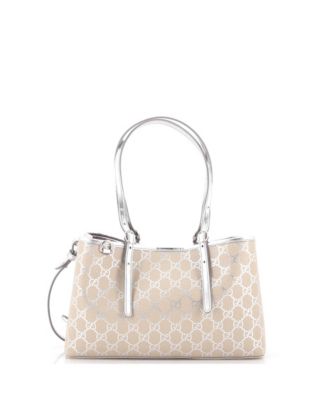 Small Emblem Tote GG Coated Canvas