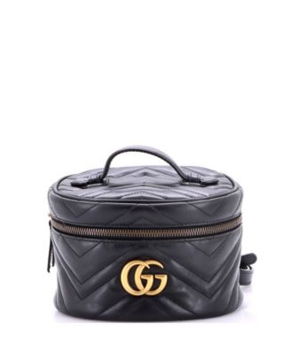 Mini GG Marmont Vanity Backpack Matelasse Leather