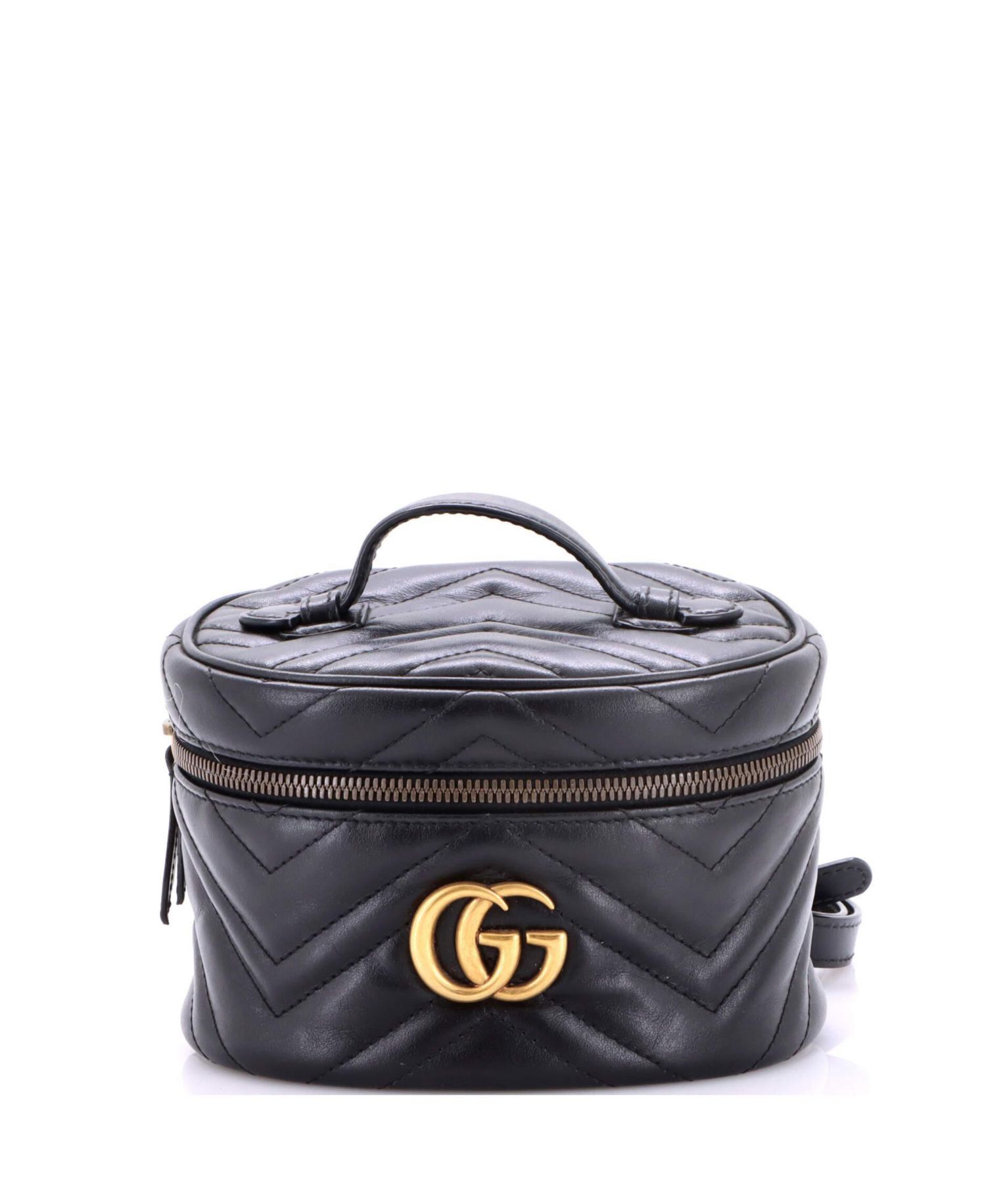 Mini GG Marmont Vanity Backpack Matelasse Leather