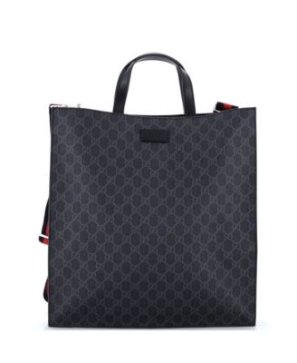 Tall Convertible Soft Open Tote GG Coated Canvas