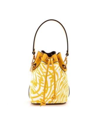 Mini Mon Tresor Bucket Bag Vertigo Zucca Coated Canvas