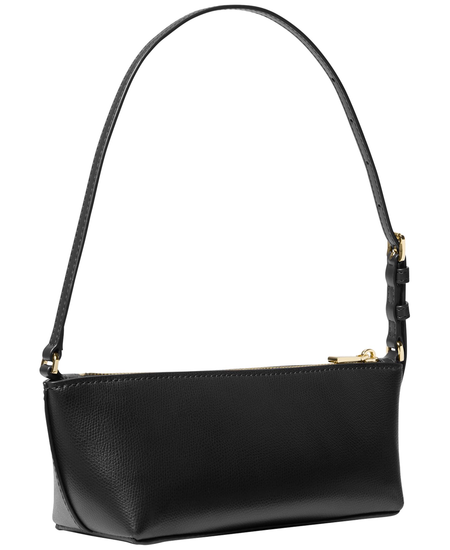Женская сумка Michael Kors MICHAEL Laila Small East West Leather Small Pouchette Handbag, цвет: Чёрный — фото 2