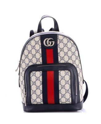 Small Ophidia Backpack GG Coated Canvas and Leather