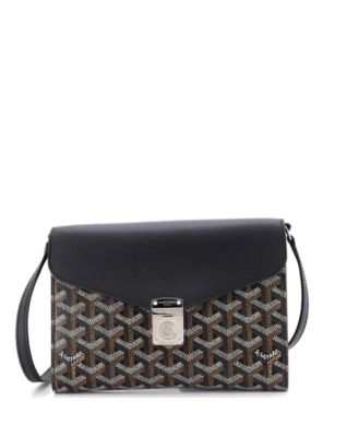 Chypre Wallet on Strap Coated Canvas with Leather