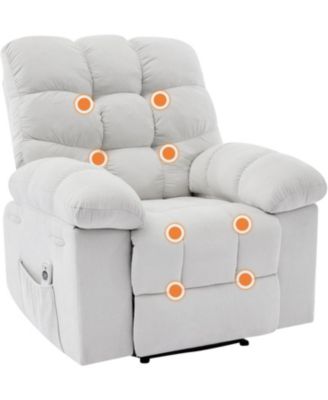 Recliner Chair, Wide Rocker Chair, Rocking Chair with Massage and Heat