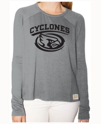 Retro Brand - Women's Iowa State Cyclones Glitter Arch Long Sleeve T-Shirt