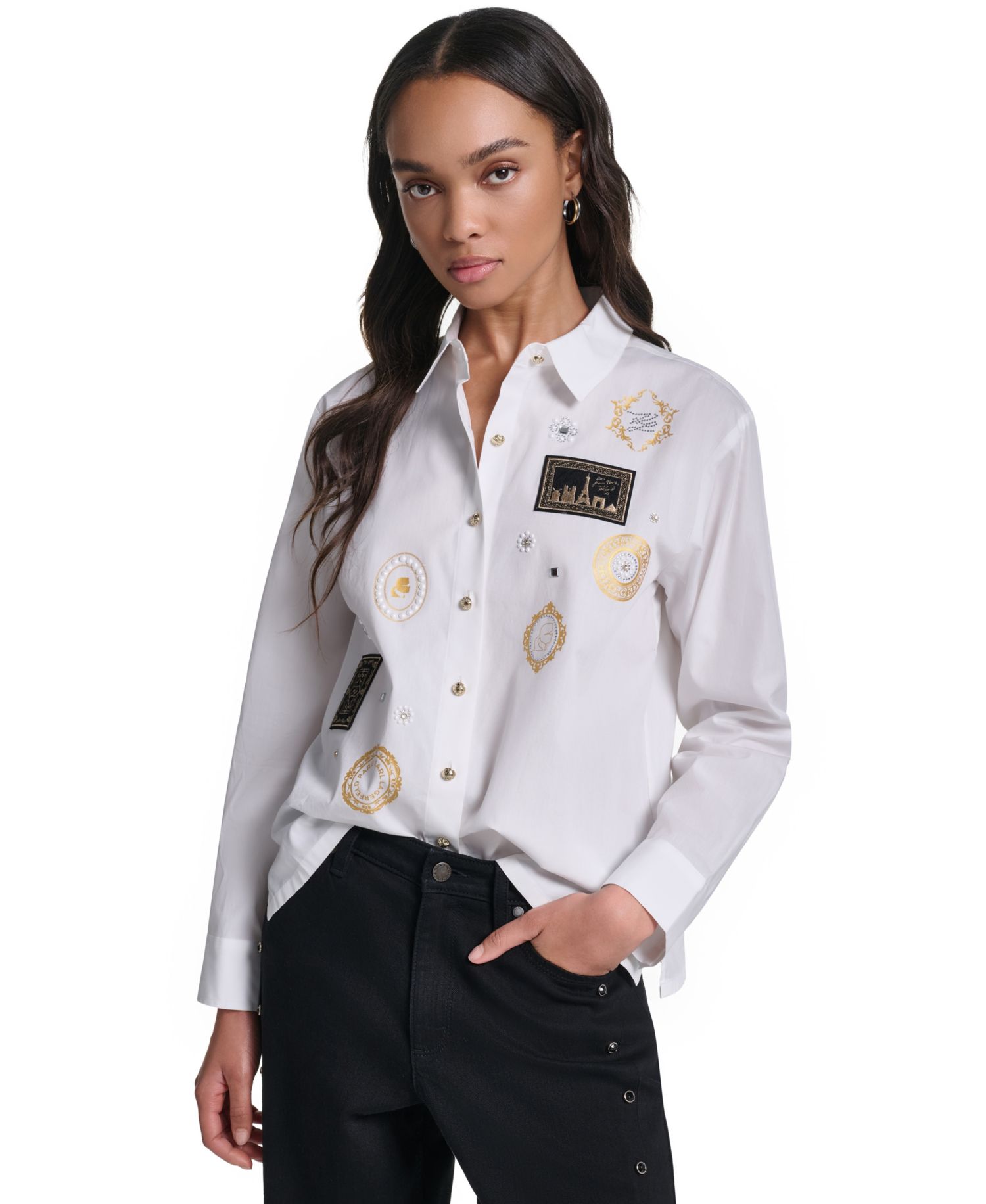 Women's Embellished Cropped Top