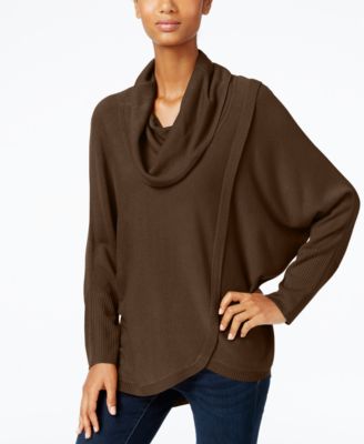 NY Collection - Ribbed-Tulip-Hem Sweater