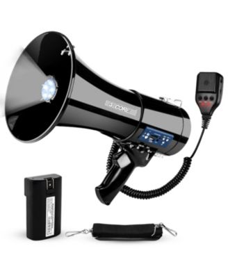 5core Megaphone Bullhorn 50W Speaker Bluetooth Siren Adjustable Volume Loud Portable PA System