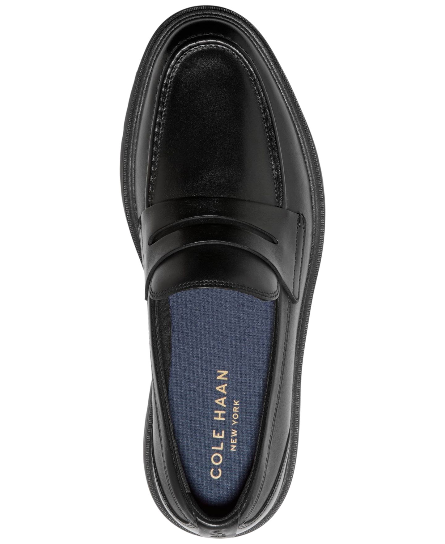 Мужские туфли Cole Haan Vestry Grand Lug Sole Penny, цвет: Чёрный — фото 3