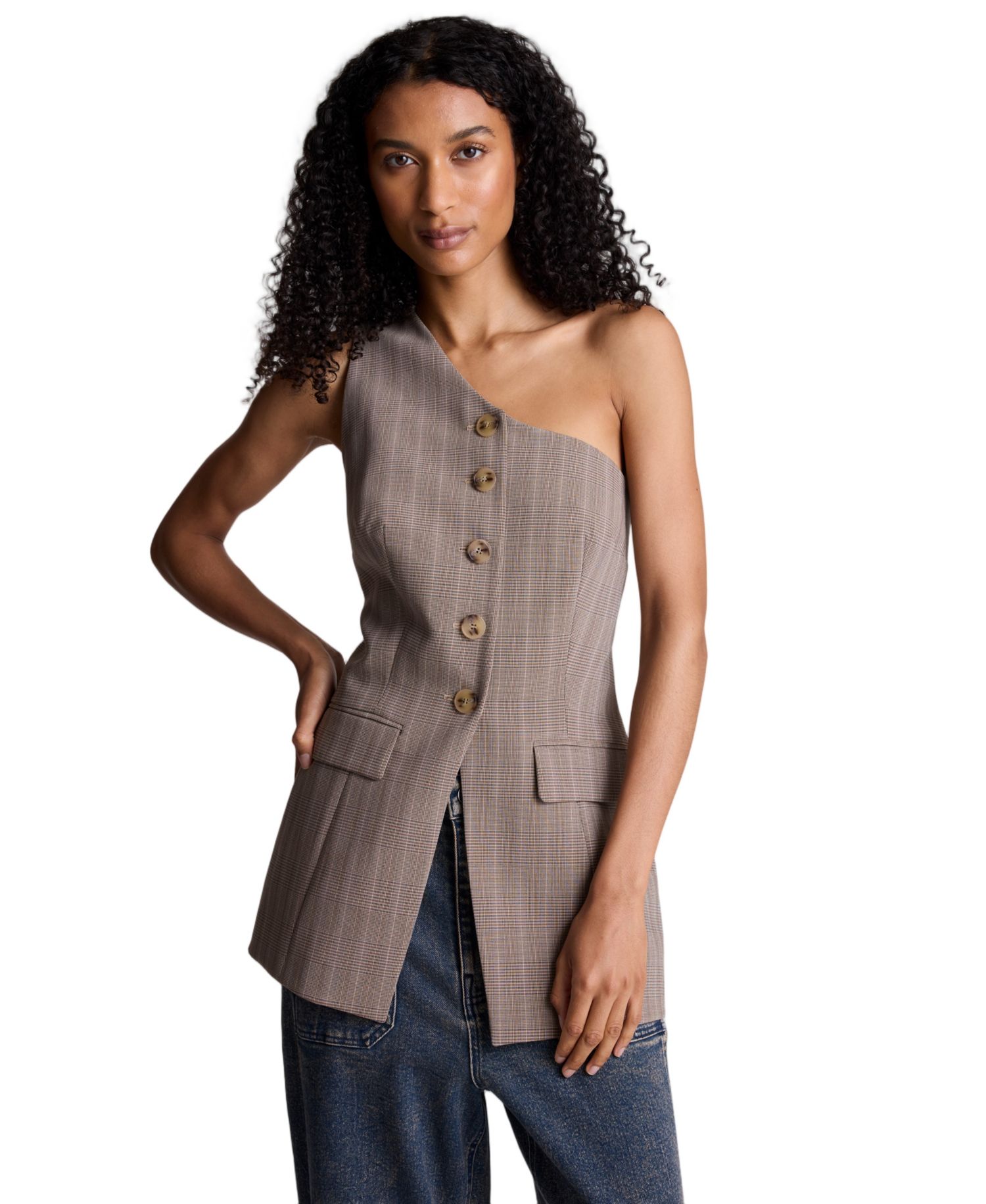 Women's One-Shoulder Sleeveless Vest