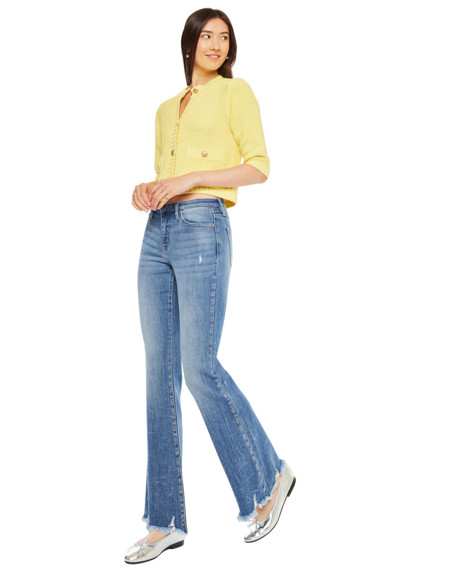 Women's Jennie Mid Rise Wide-Leg Jeans