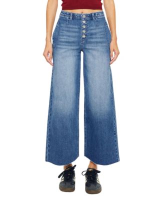 Women's Aliana High Rise Crop Wide-Leg Jeans