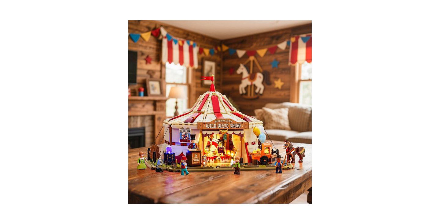 Детский конструктор Lumibricks Wild West Traveling Circus 1962-Piece Lighting Building Set, Ages 14+ — фото 2