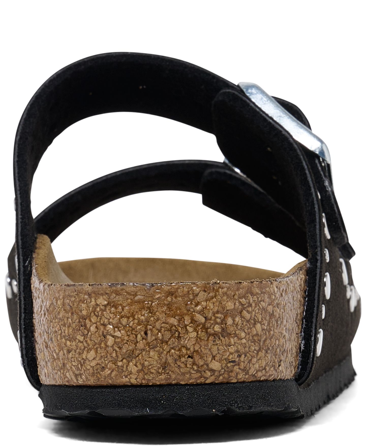 Сандалии Birkenstock Arizona Rivets Sandals from Finish Line для девочек, цвет: Мягкий чёрный — фото 5