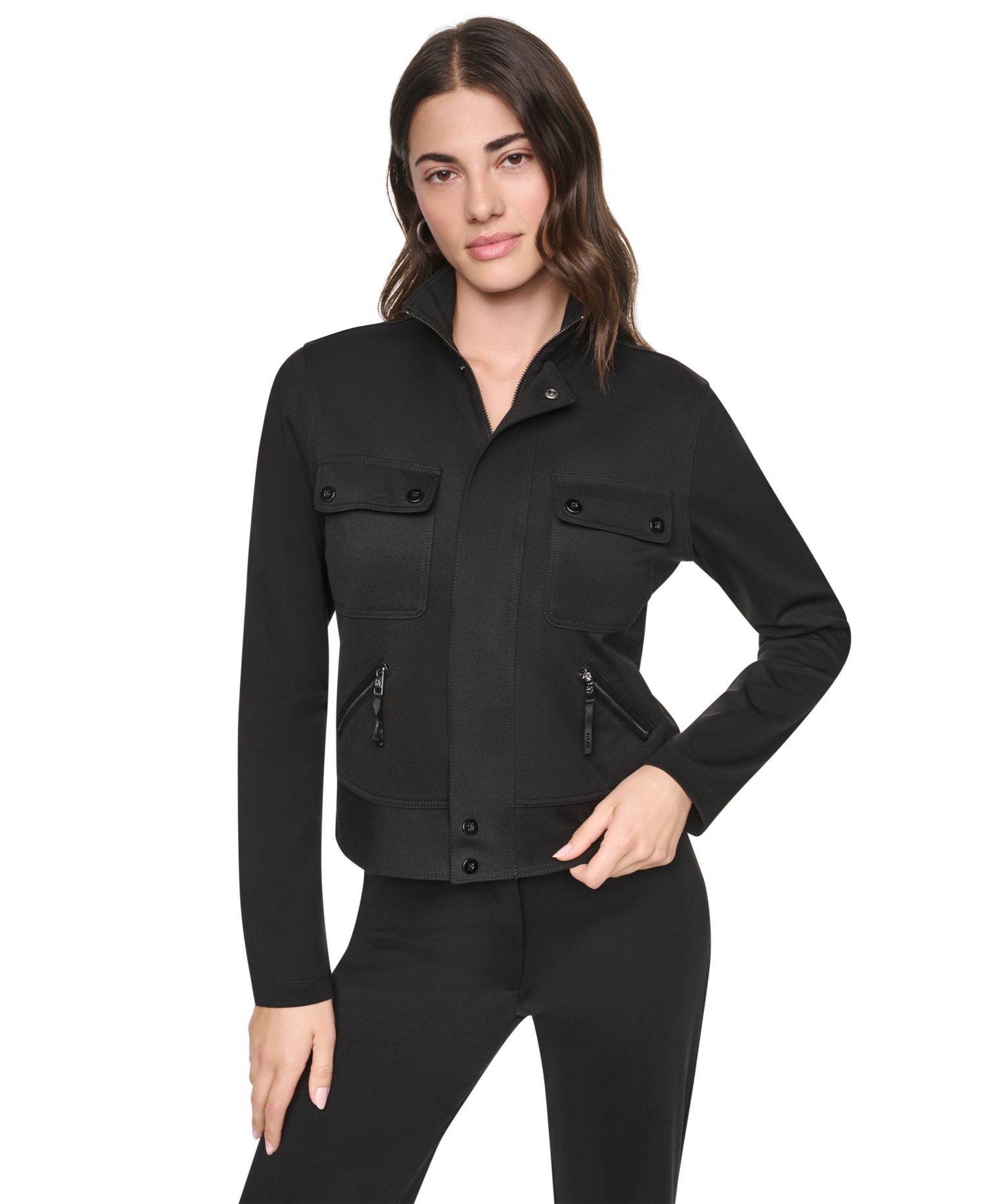 Women's Soho Ponte Tech Zip-Front Jacket